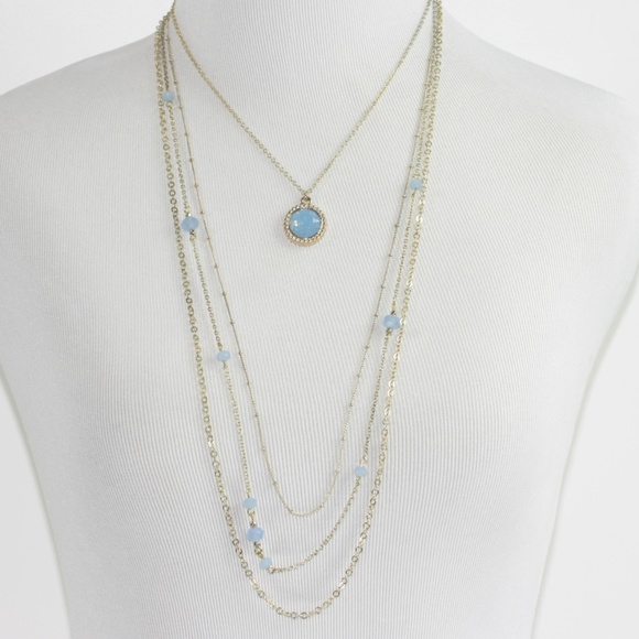 The Limited Jewelry - The Limited Necklace - 4 Strand + Pendant